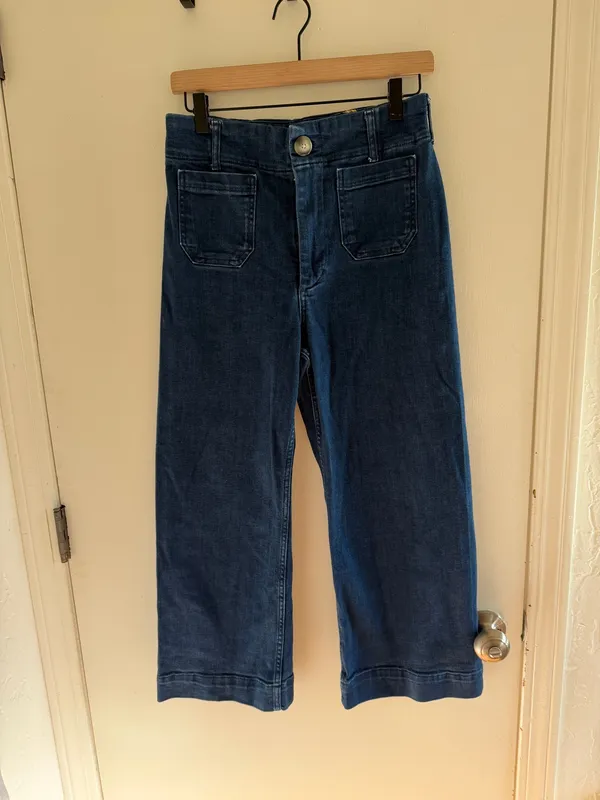 Maeve The Anthropologie Colette Wide-Leg Cropped Jeans - Image 3