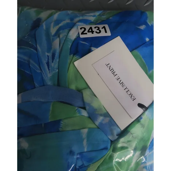 Runaway The Label Zayla‎ Mini Dress Blue Floral Strapless Ruched XXL NEW - Image 10