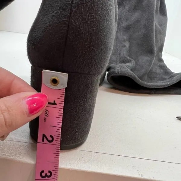 Sam Edelman Women's Vinney Round Toe Knee High Boots Size 7 dark Gray suede - Image 8