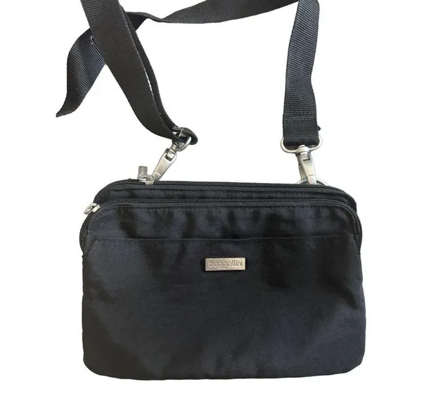 BAGGALINI Black Nylon Crossbody Zip Bag - Image 5