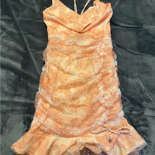 HELLO MOLLY FRONT RUNNER DRESS DUSTY PINK MEDIUM - Image 3
