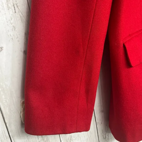 Pendleton Vintage Red Virgin Wool Fully Lined USA Classic Sports Coat Blazer 14 - Image 7