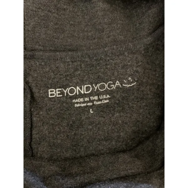 Beyond Yoga Charcoal Cowl Neck Long Sleeve Sweater Dress Made In‎ USA Large - Image 3