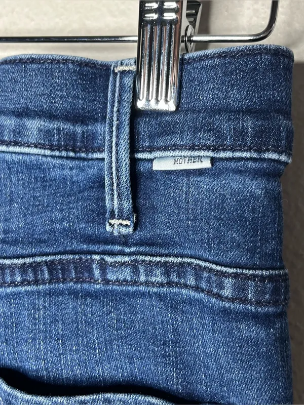 Mother The Hustler Ankle High Rise Flare Crop Jeans in Heirloom Size 26 - Image 7