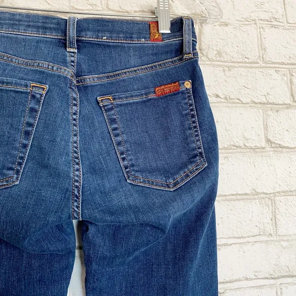 7 For All Mankind The Ankle Skinny Jeans Size 24 - Image 4