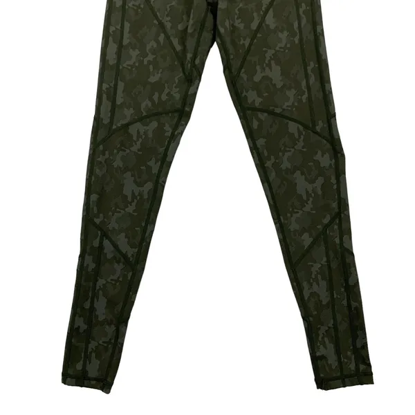 Boux Sport Womens Leggings Small Green Jacquard Camo Gym Yoga Athleisure - Image 5