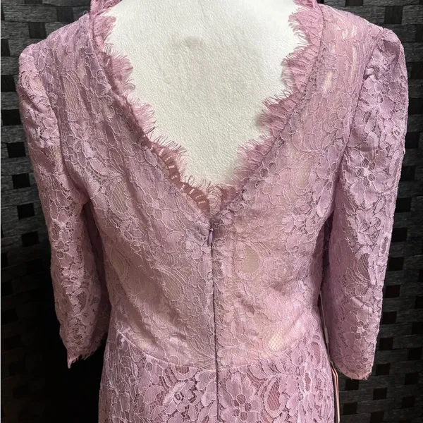 NWT JJ's House Lace Full Length Dress Womens 14 Wisteria Formal‎ Wedding Event - Image 3