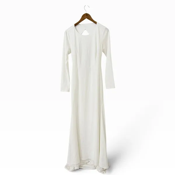 Lulus Eloquent Endearment White Long Sleeve Backless Maxi Dress size L - Image 3