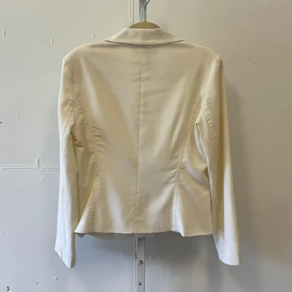 Rampage Clothing Company Cream Two Button Blazer Jacket Notched Lapel Size Med - Image 2