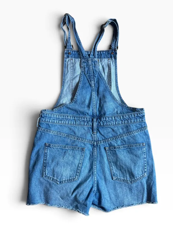 Madewell Women’s Blue Adirondack Short Overalls - Image 3