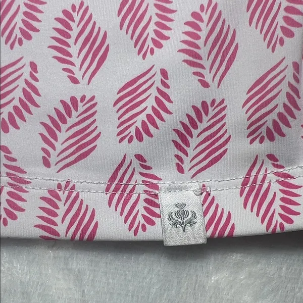 Lady Hagen Pink and Green Sleeveless Polo - Image 3