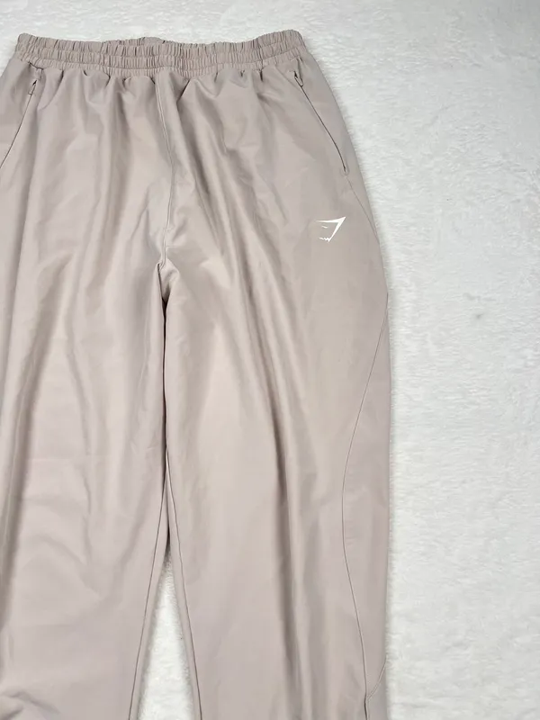 Gymshark Maximise High Waisted Track Joggers Beige Women’s Size L - Image 2