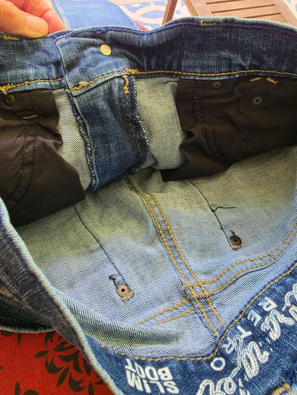 Wrangler Retro Slim boot cut denim blue jeans stretch size 7/9 - Image 12
