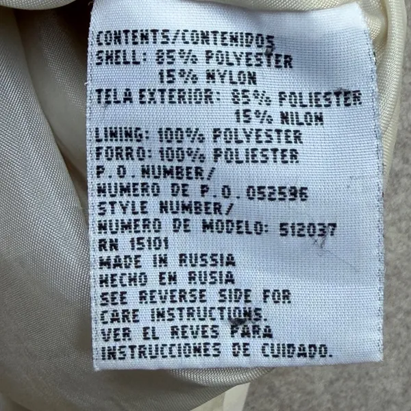 Vintage Current Seen CS Signature Hooded Anorak Jacket Womens M Cream Coastal - Image 4