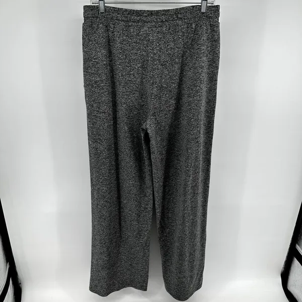 Vuori Pants Halo Essential Wide Leg DreamKnit Pockets Mid Rise Heather Grey L - Image 5