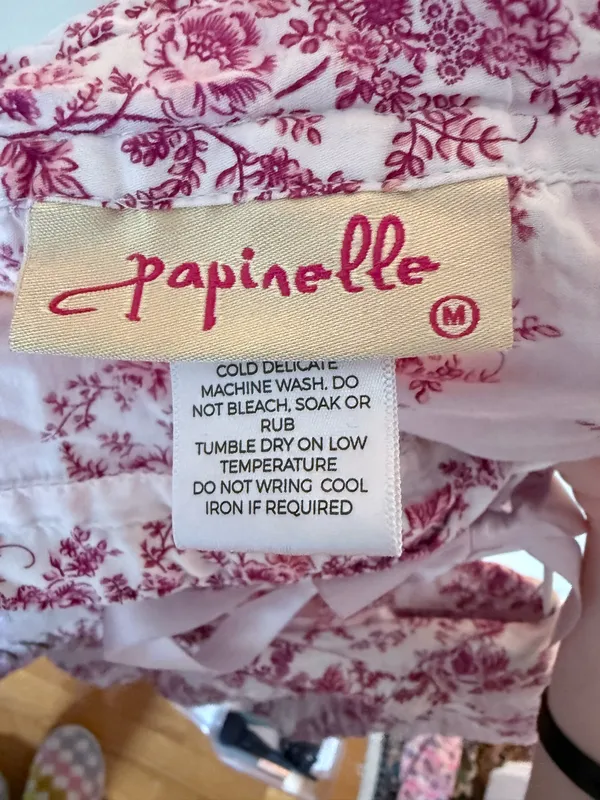 Papinelle pajama set rosy floral pattern Pink Size M - Image 3