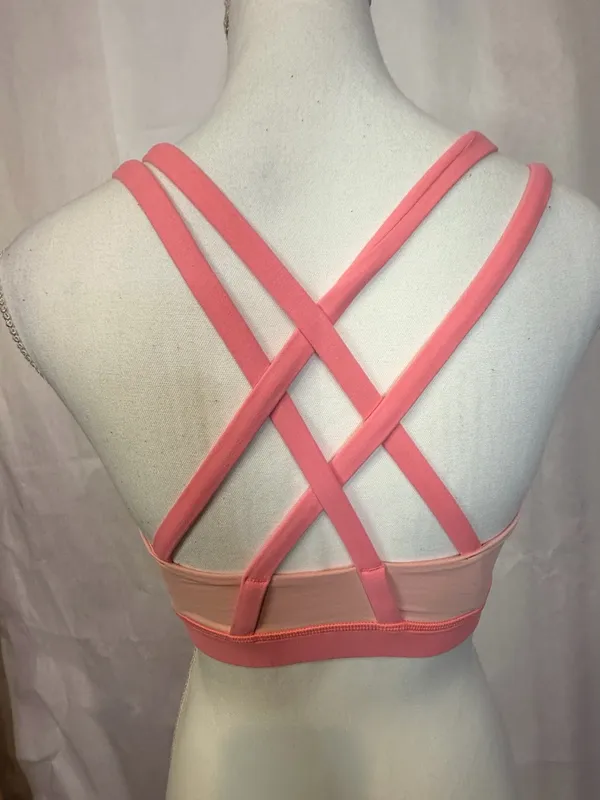 lululemon athletica Scoop-Neck Sports Bra - Coral Pink - Image 5