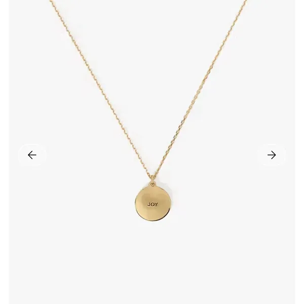 Kate Spade Green Joy Medallion Necklace Color Spark Collection Plated Metal - Image 3