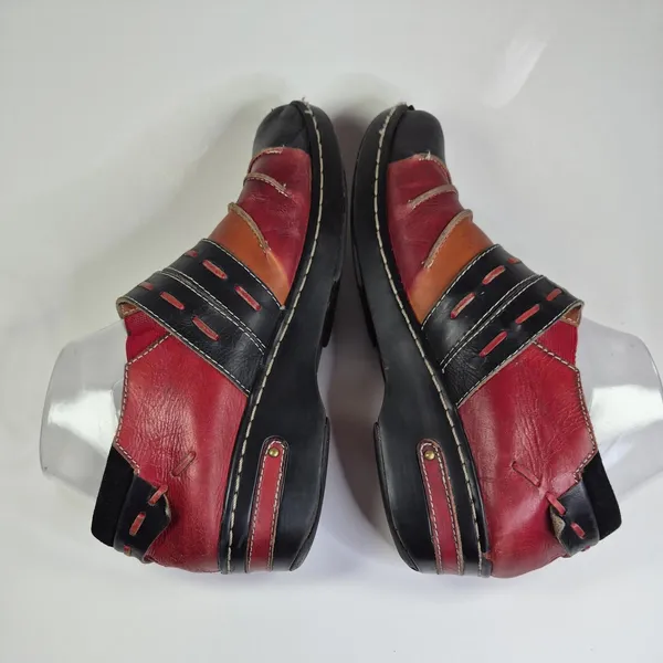L’artiste Spring Step Leather Clog Mules Comfort Sz 40 Us 9-9.5 Heel - Image 4