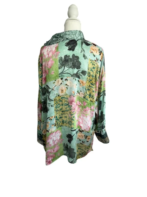 ZARA Floral Button Down Shirt Size XL Womens - Image 6