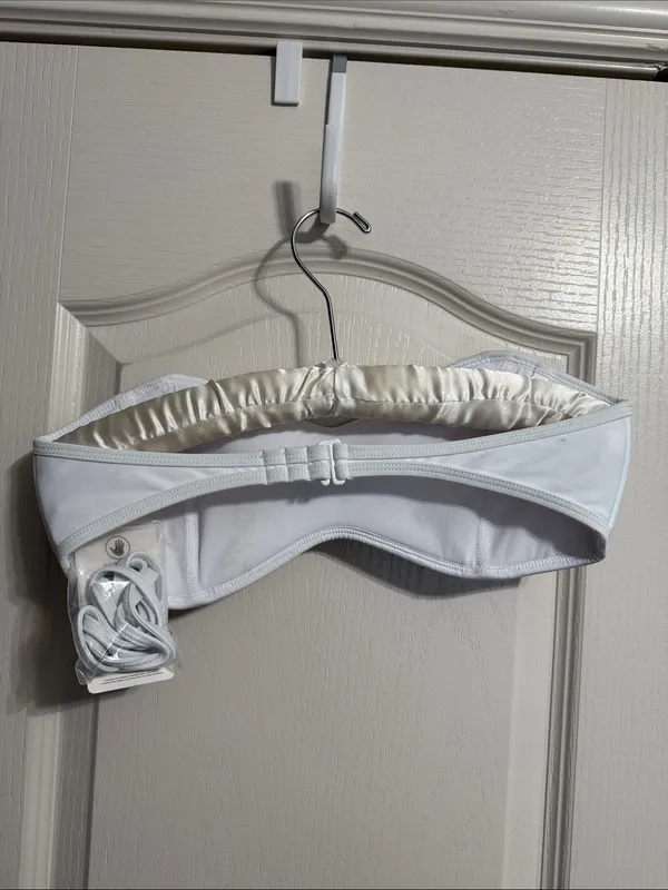 Body Glove White Bikini Tube Top Wired Strapless Bandeau Beach‎ Swimsuit Resort - Image 3