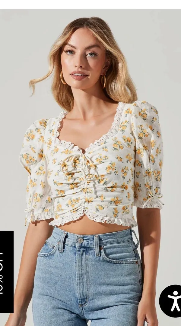 ASTR Floral Blouse - Image 4