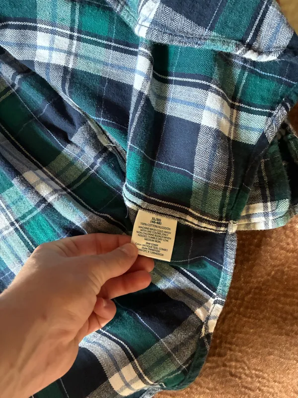 Vintage 100% cotton Faded Glory men's flannel Size XL - Image 4