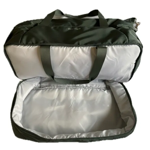 ETRONIK Weekender Bag with Shoe Compartment & USB Port - Green NWOT - Image 8