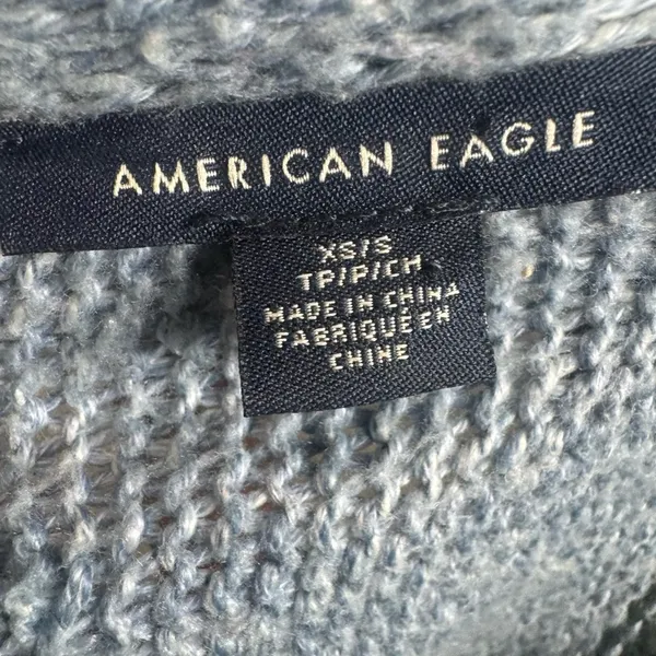American Eagle colorful striped oversized knit cardigan sweater size small - Image 8