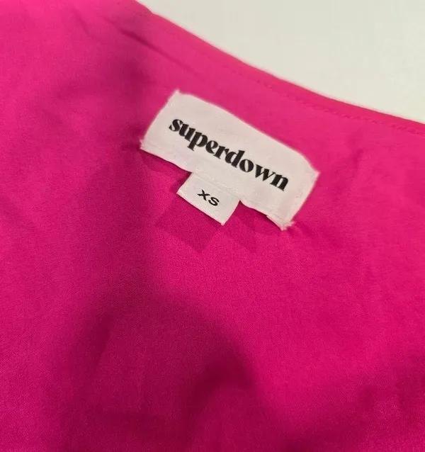 Superdown Crystal Mini Dress in Hot Pink - Image 8