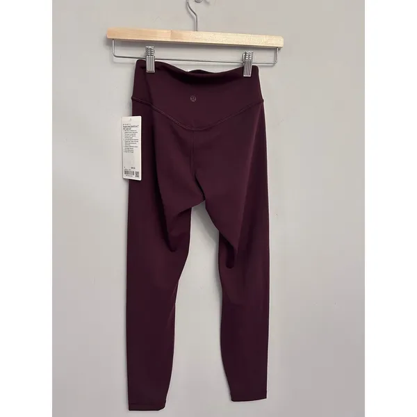 Lululemon NWT wunder Under Smoothcover HR tight 25” size 4 Goodnight plum - Image 7