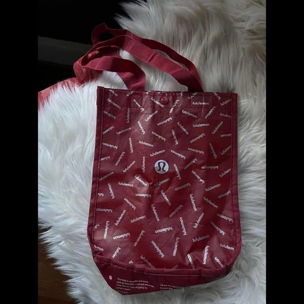 Lululemon Reusable Tote Bag - Burgundy - Image 3