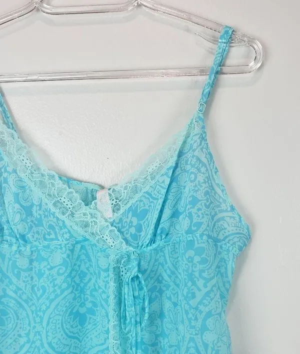 Victoria's Secret Paisley Lace Print Lingerie Nighty - Image 3