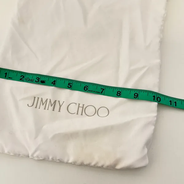 Jimmy Choo Drawstring Cover Dust Bag 14" L x 10"‎ W Travel Luxury Designer - Image 5
