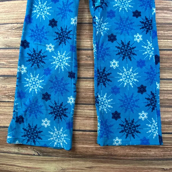 Old Navy Christmas Pajama Pants Womens S Blue Bear Snowflake Winter Lounge - Image 4