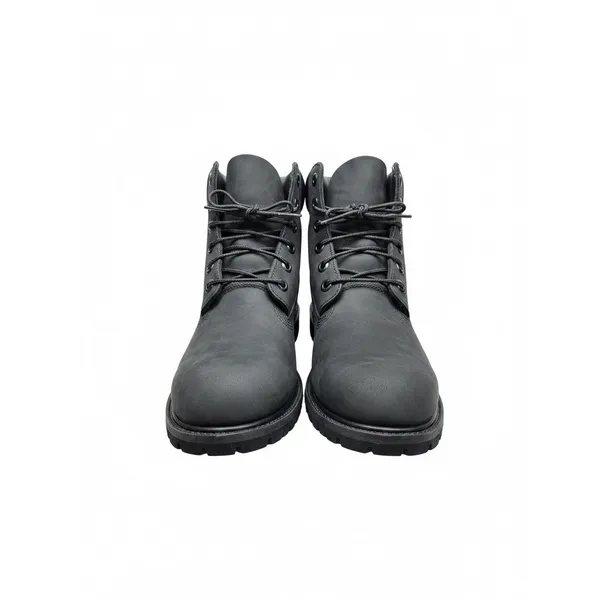 Timberland 6 Inch Premium Waterproof Boots Black Nubuck Leather Womens Lace Up - Image 2