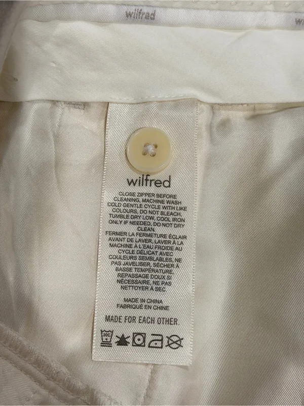 ARITZIA TROUSERS Wilfred women’s size 2 in a ivory pearl color - Image 14