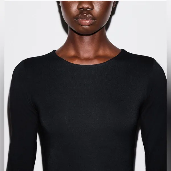 SKIMS Smooth Layers Crew-Neck Mini Dress, Size Large , $98 - Image 12