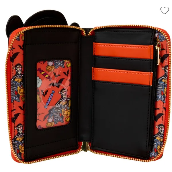 Disney Loungefly Winnie The Pooh Skeleton Tigger Glow in the Dark Wallet NEW - Image 4