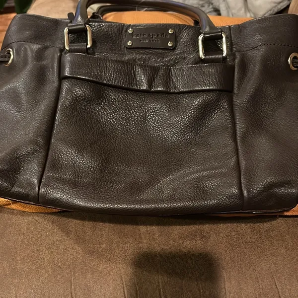 Kate Spade Brown Leather Bag Gorgeous Leather 15” Wide 8” Length - Image 2