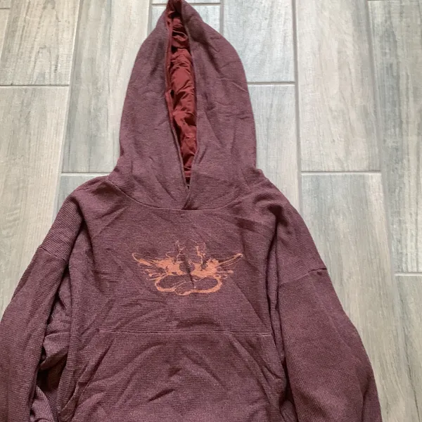 Boys lie waffle knit hoodie - Image 2