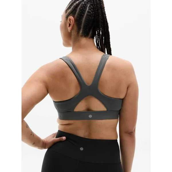 New Athleta S Interval Sports Bra Shadow Grey Small Cup A-C - Image 5