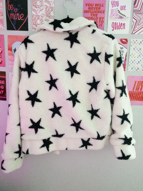 Dolls Kill nwt white star zip up - Image 2