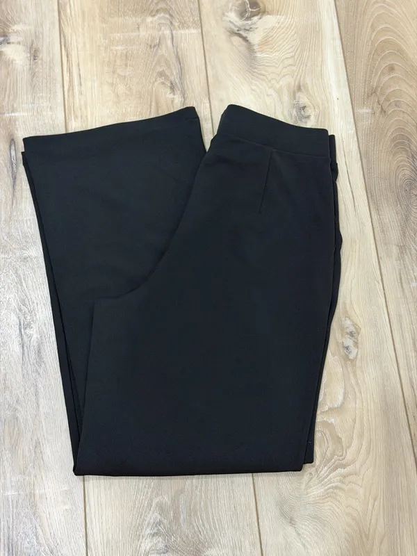 H&M Black Pull-On Pants with Tag Detail - Image 2