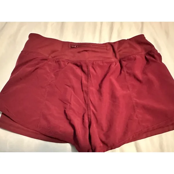 Athletic Running Shorts XL Womens 95% Polyester 5% Spandex Lightweight Burgundy‎ - Image 3