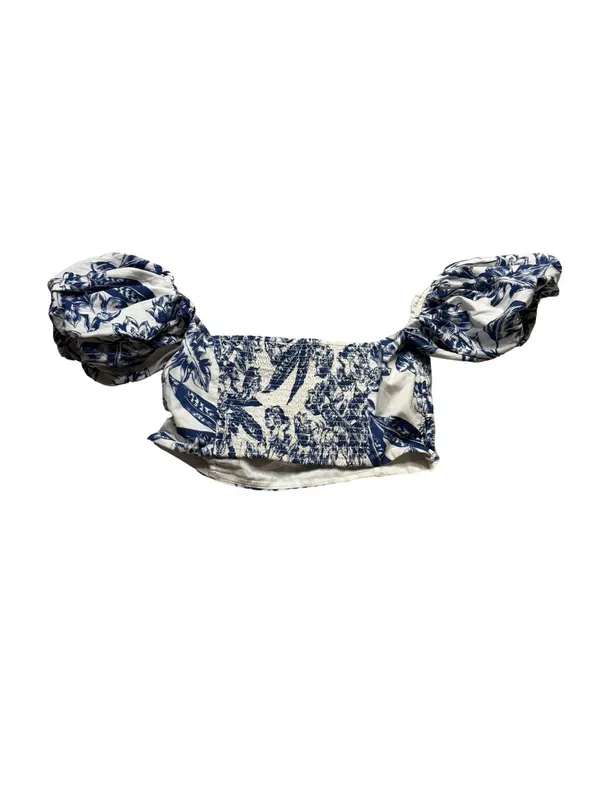 🌸 Abercrombie & Fitch Blue Floral Two Piece Set Top L Skirt LP 🌸 - Image 10