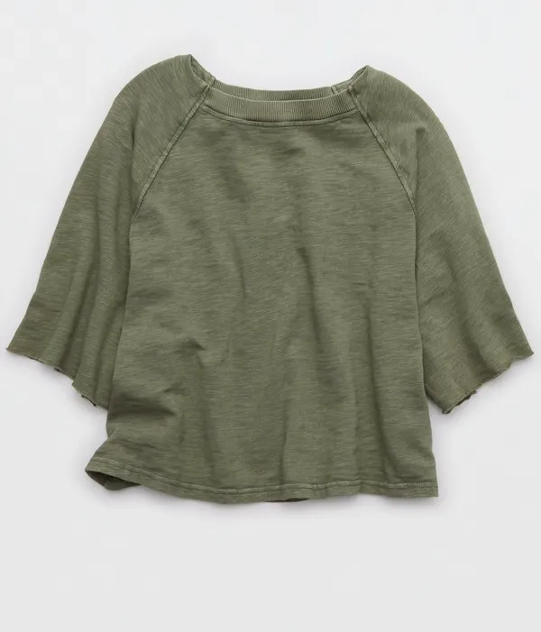 Aerie It’s Casual Knit Slub T-Shirt - Image 2