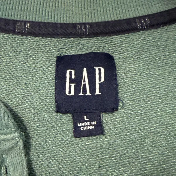 GAP Women's Green Sweatshirt Large - Image 3