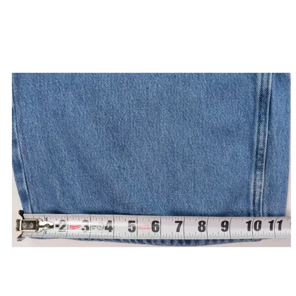 Old Navy Drapey Denim High Rise Baggy Wide Leg Jeans Blue Size 2 Tall - Image 5