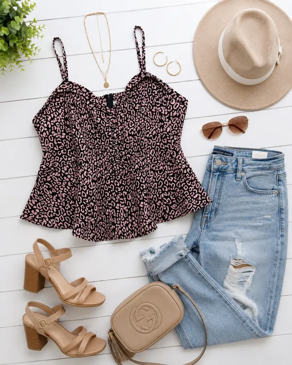 Torrid Cheetah Print Tank Pink Top - Image 2